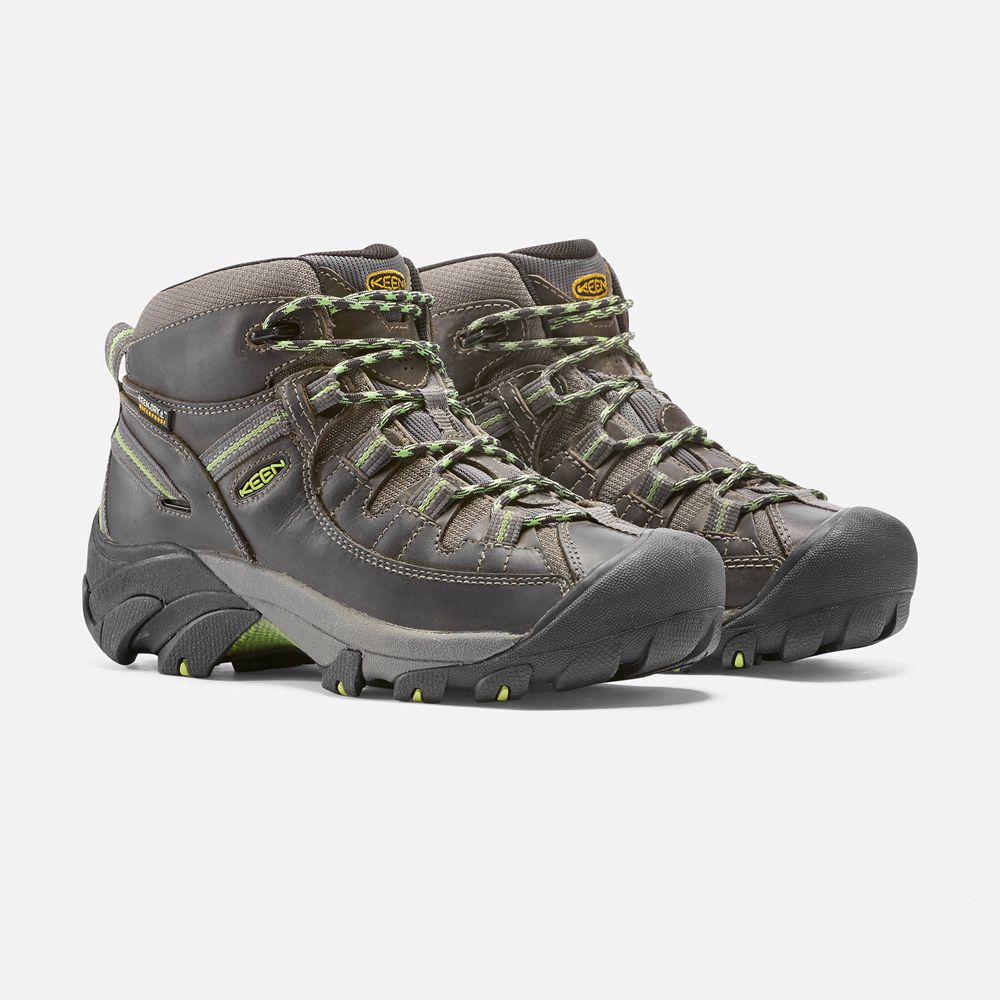 Botas de Seguridad Keen Mexico Grises Oscuro - Mujer Targhee Ii Waterproof Mid - PL7230196